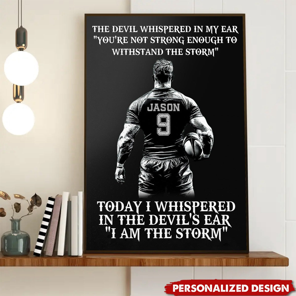 Okbands New Release-Personalized Rugby Poster-Gifts For Rugby Players