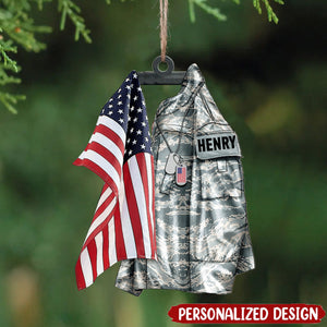 2025 New Release U.S Airforce/Navy/Army Hanging Ornament Christmas-Personalized Acrylic Ornament