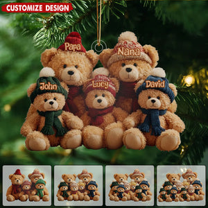 This Is Us - Personalized Family Shaped Christmas Ornament