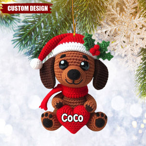 Merry Christmas - Personalized Dog Ornament