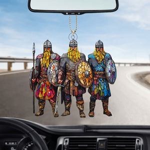 Viking Warrior Car Ornament, Historical Decor