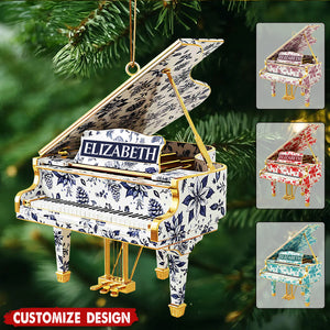 Personalized Piano Christmas Ornament - Gift For Piano Lovers