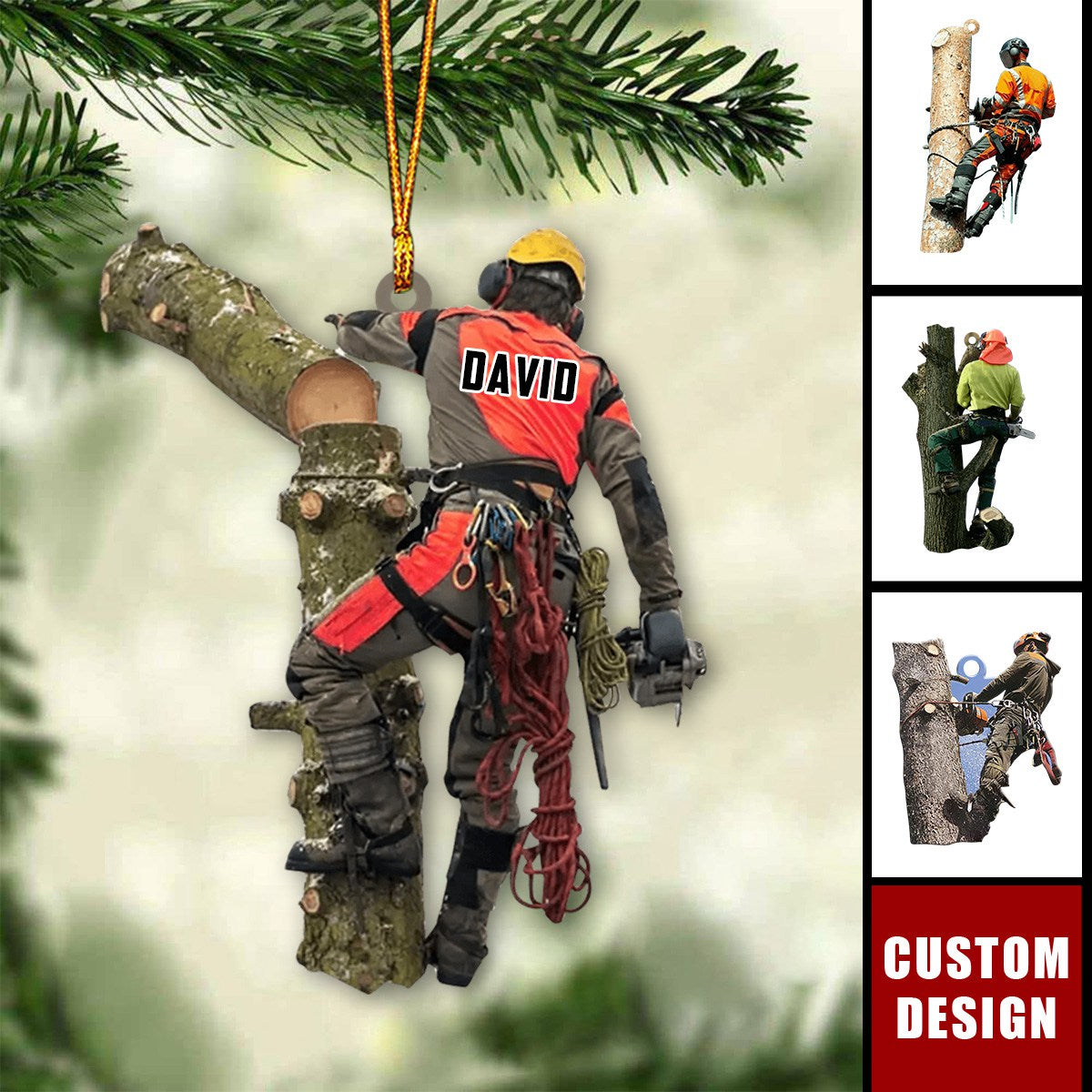 Personalized Arborist Christmas Ornament-New Release