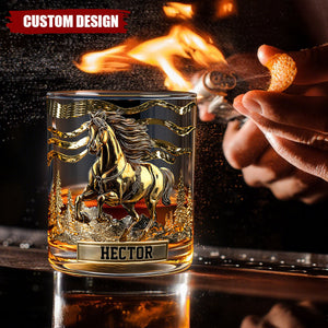 Wild Spirit - Personalized Horse Whiskey Glass