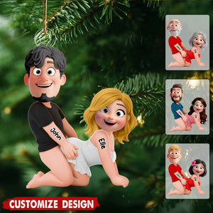 Personalized Naughty Couple Ornament - Gifts For Couple