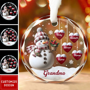 If Nothing Is Going Well, Call Your Grandmother - Family Personalized Circle Ornament