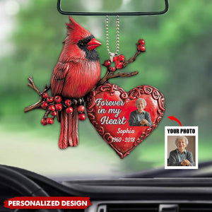 Forever In My Heart-Personalized Acrylic Car Hanger-Memorial Gift