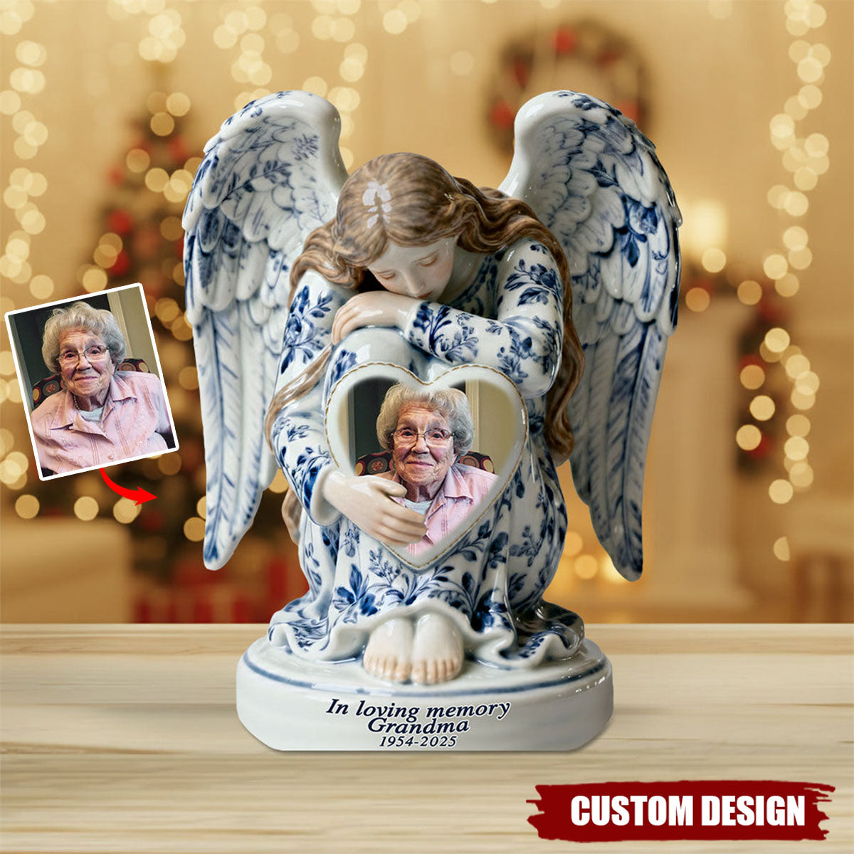 In Loving Memory Angel - Personalized Memorial Acrylic Plaque