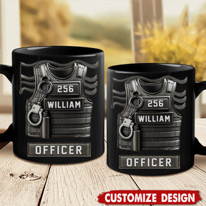 Serve And Protect - Personalized Police Officer Coffee Mug
