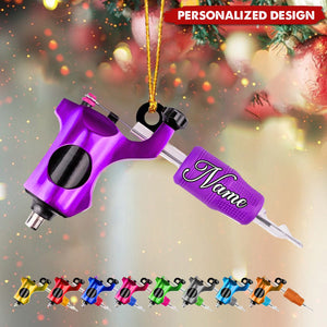 Personalized Tattoo Machine Ornament-Gifts Tattoo Artist, Brother, Boyfriend-2024 New Release