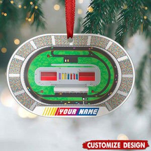 Personalized Stadium Christmas Ornament Gift For Racer-2024 New Release