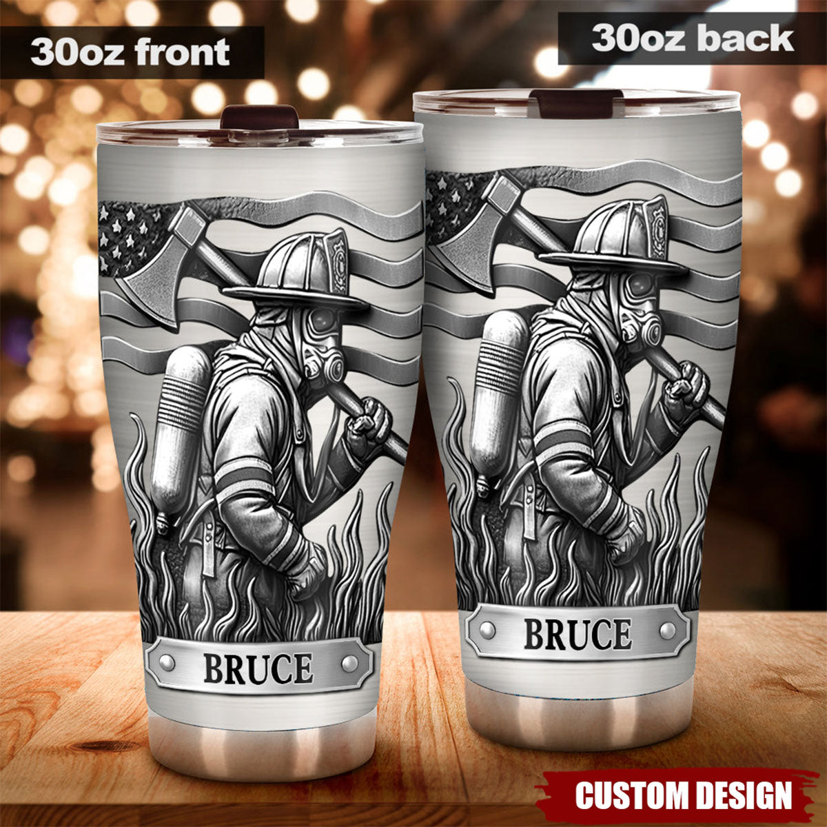 Proud Firefighter - Personalized Firefighter Tumbler