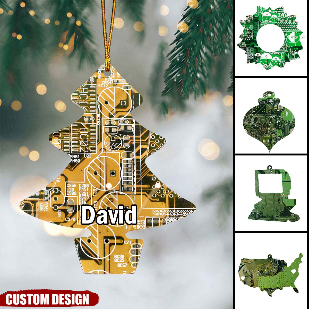 2024 New Release Personalized Circuit Board Ornament