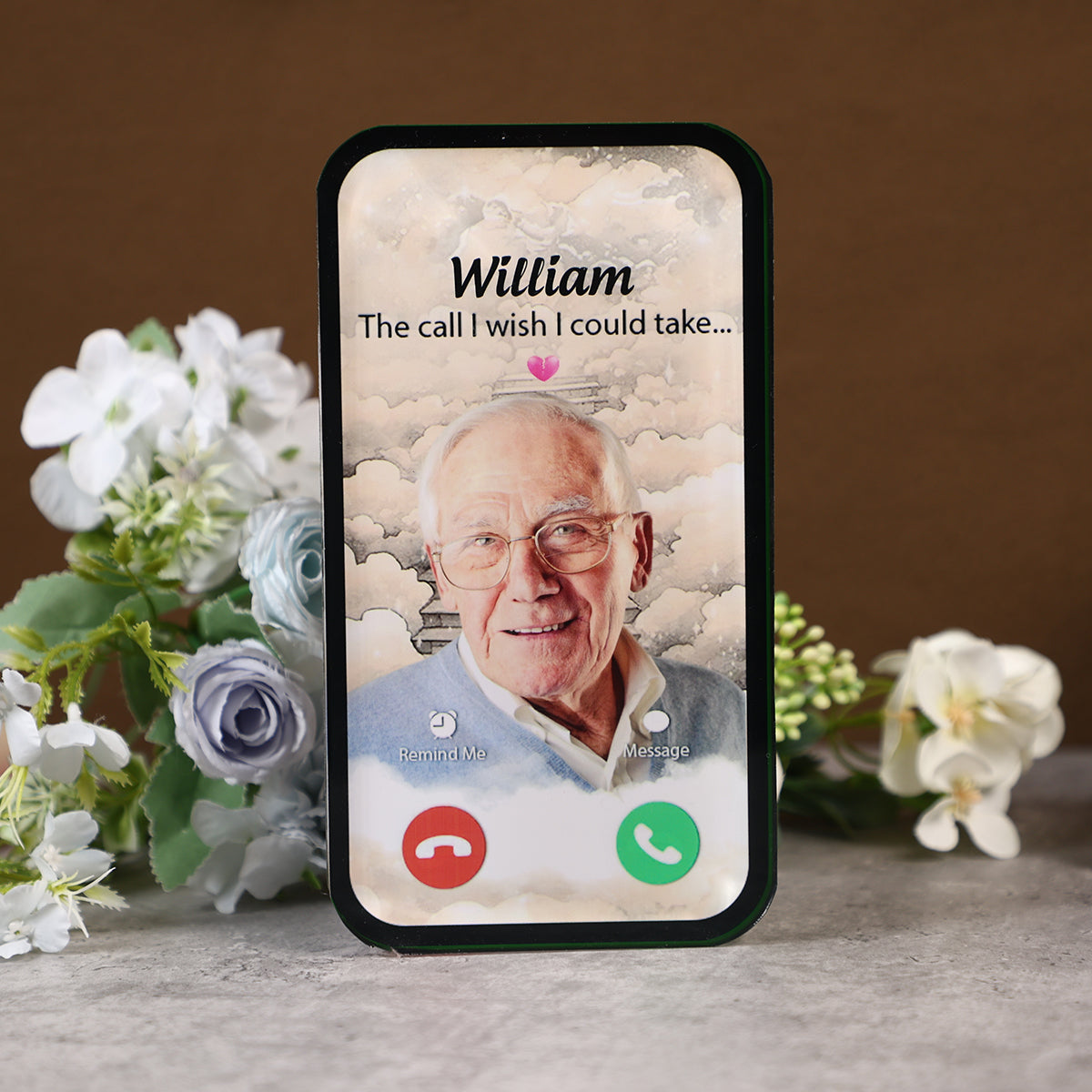 The Call I Wish I Could Take Memorial Sympathy Gift - Personalized Acrylic Plaque