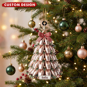 Personalized Ballet Shoe Christmas Tree Ornament - Ballet Dancer Gift