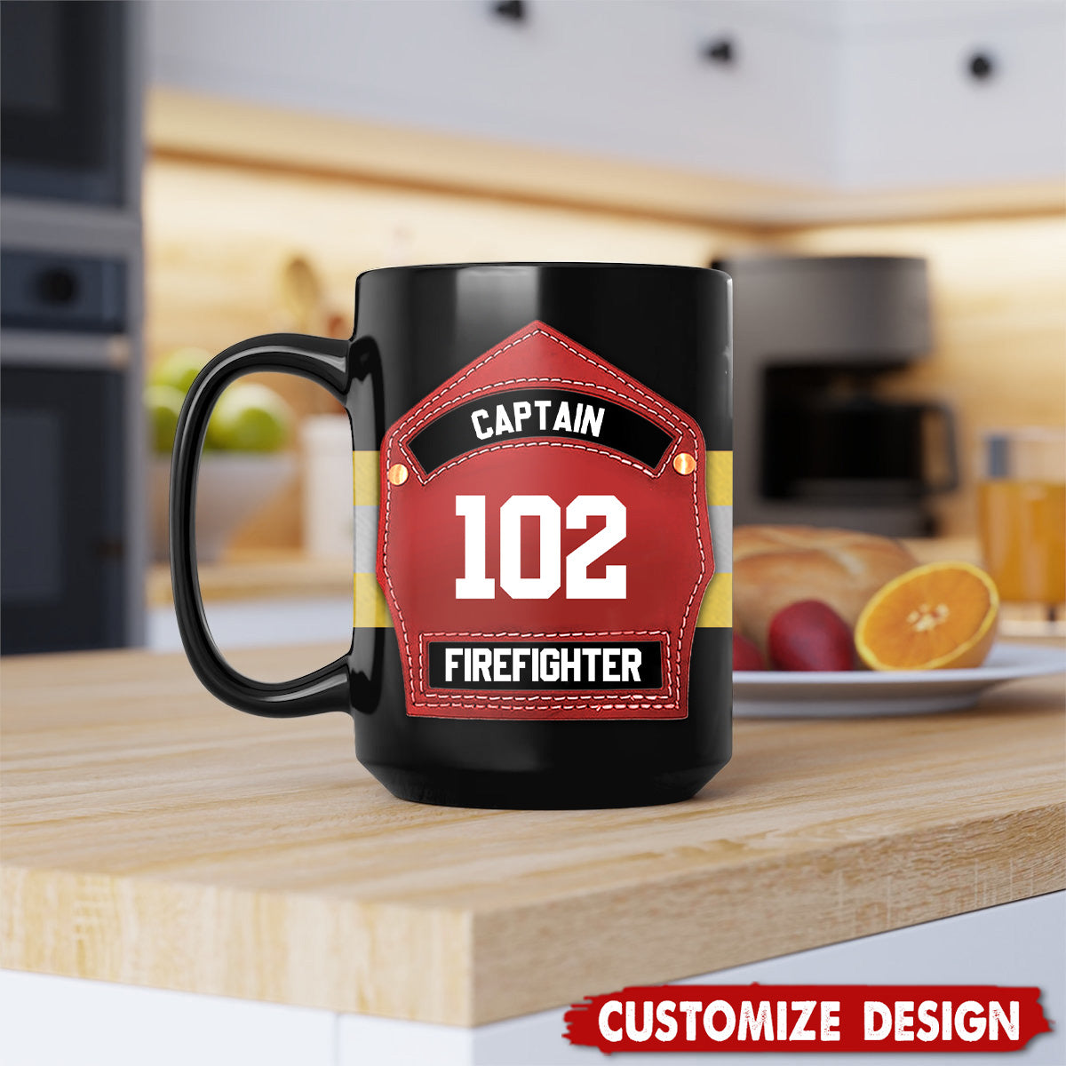 Code On Fire Mug Personalized Firefighter Mug - Gift For Firefighter - OKBANDS