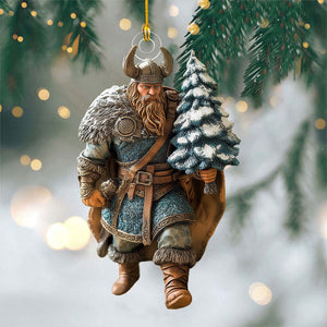 Viking Warrior Christmas Ornament - Gift for Viking Lovers