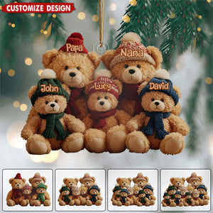 This Is Us - Personalized Family Shaped Christmas Ornament