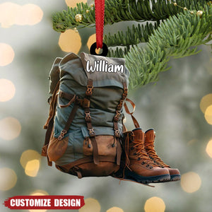 Personalized Hiking Acrylic Ornament - Gift For Hiking Lovers - New Release