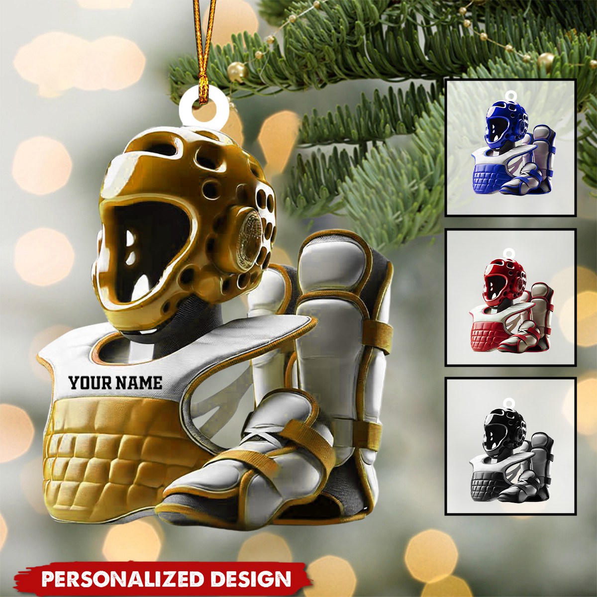 Personalized Taekwondo Gear Ornament-Gift For Taekwondo Lover-New Release