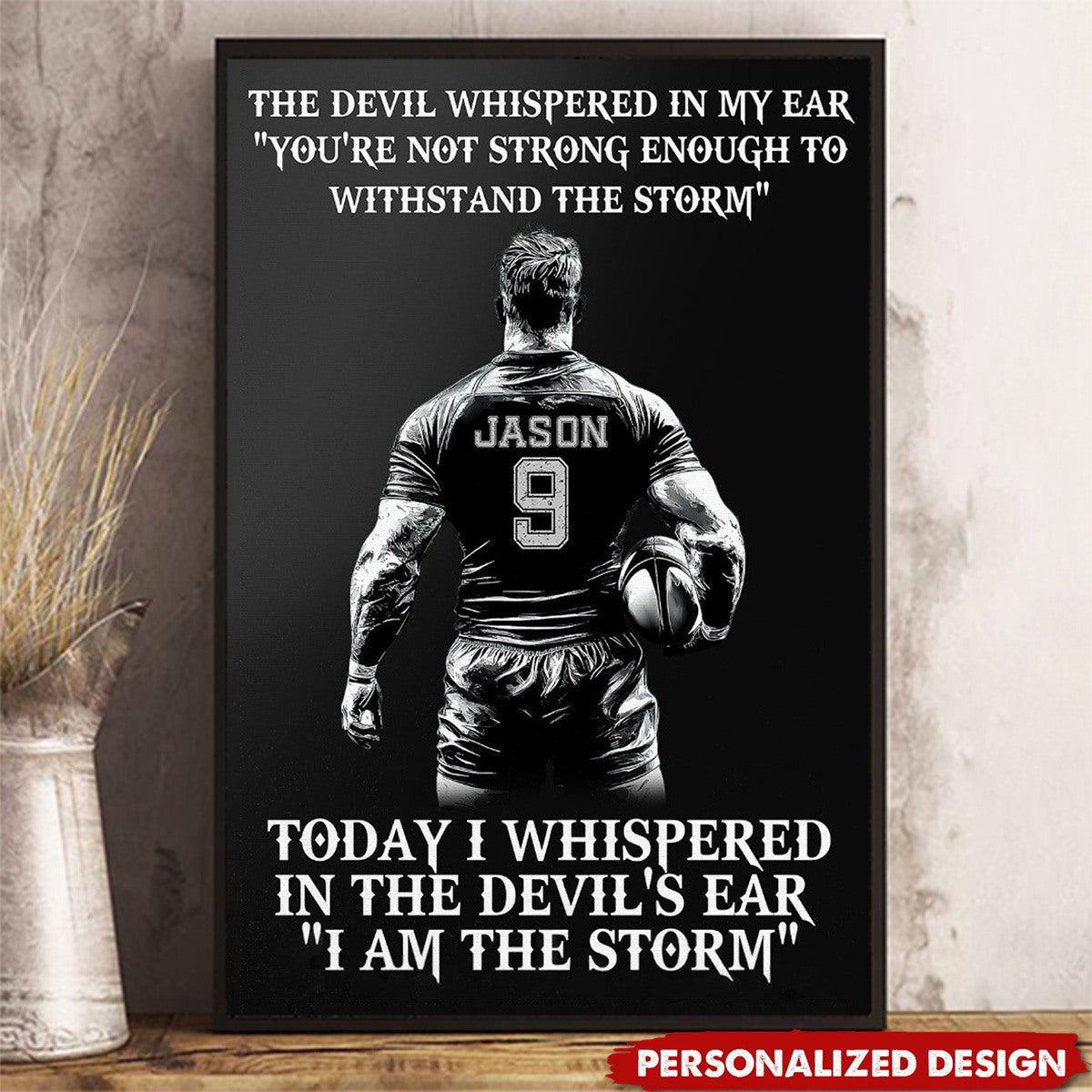 Okbands New Release-Personalized Rugby Poster-Gifts For Rugby Players