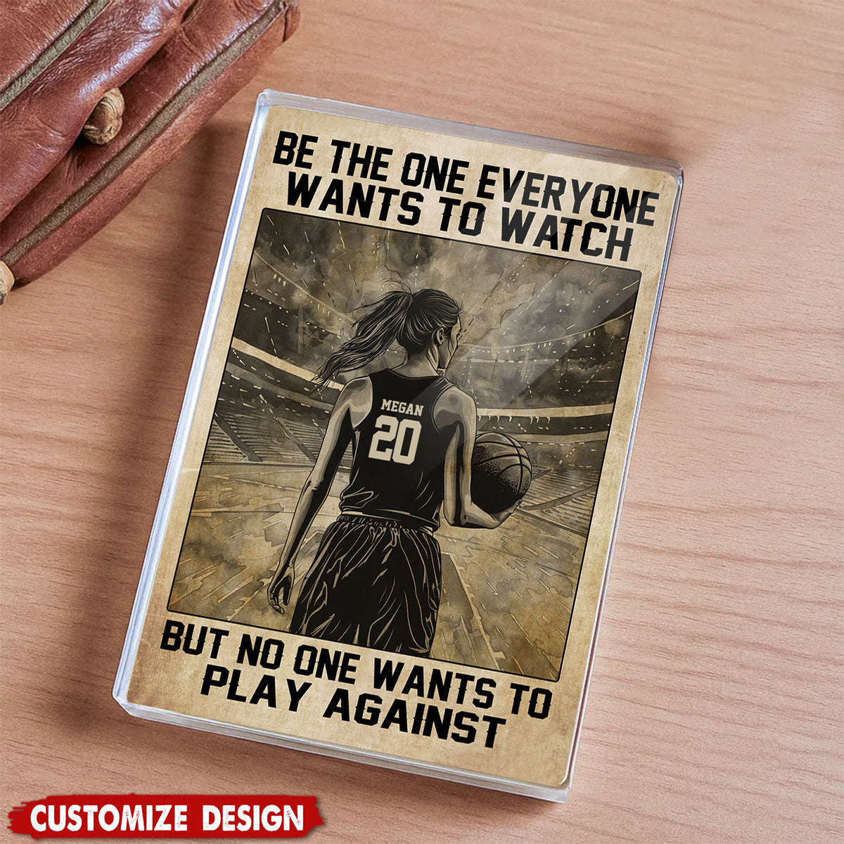 Personalized Basketball Acrylic Plaque-Gift For Basketball Lovers