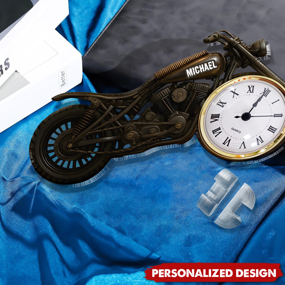 Time to Ride-Personalized Biker Acrylic Clock Plaque