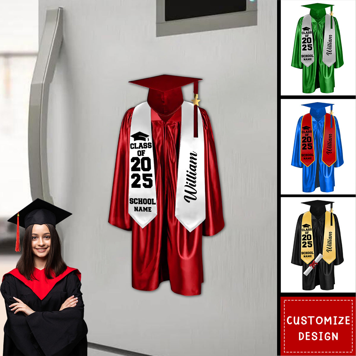 Personalized Graduation Decal-Graduation Gift