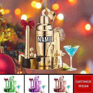 Personalized Bartender Kit Christmas Ornament Gift For Bartender - 2024 New Release