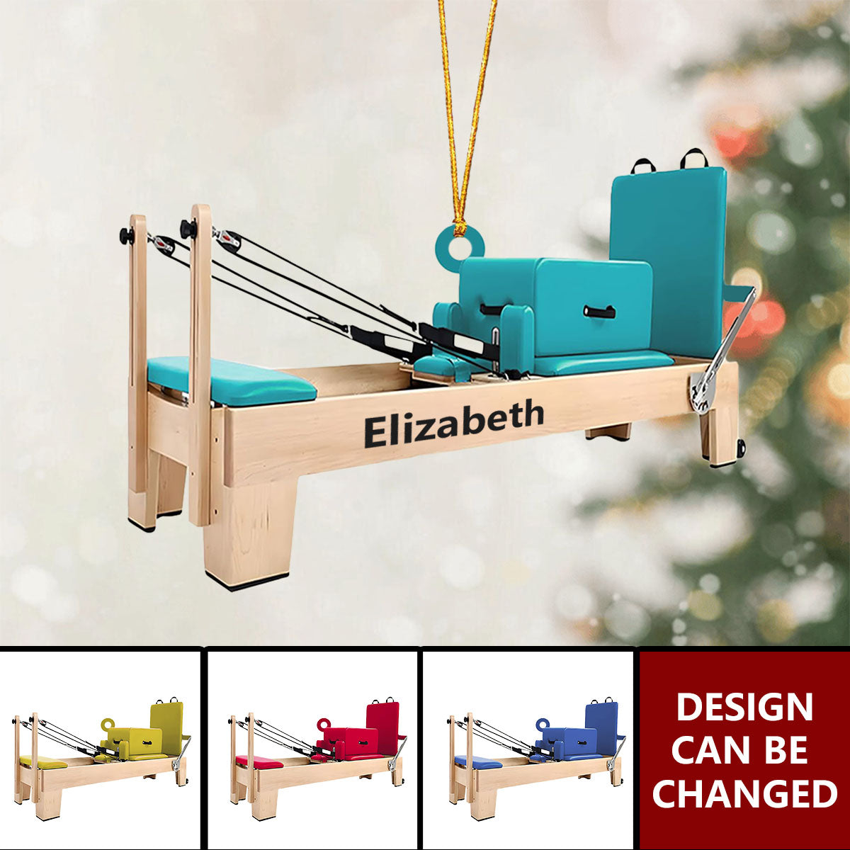 Personalized Pilates Christmas Ornament - New Release