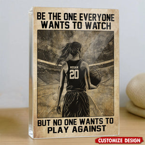 Personalized Basketball Acrylic Plaque-Gift For Basketball Lovers