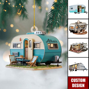 Personalized Camper Van Christmas Ornament, Gift For Travelers, Camper