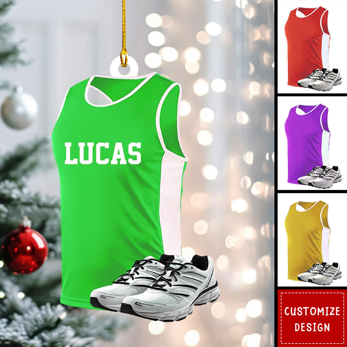 New Release Personalized Running Christmas Ornament - Gift For Runner