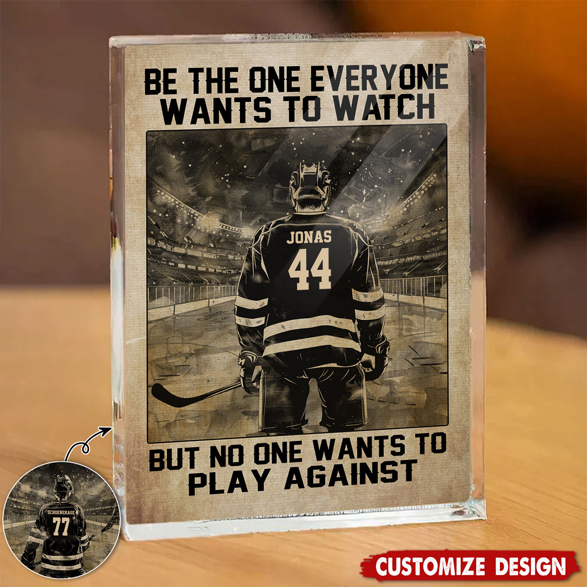 Personalized Hockey Acrylic Plaque - Gift For Hockey Lovers