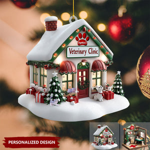 Personalized Veterinarian Clinic Christmas Ornament-Gifts For Veterinarian- New Release
