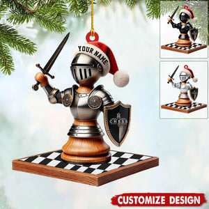 Personalized Chess Knight Christmas Ornament-Gift for Chess Lovers-2024 New Release
