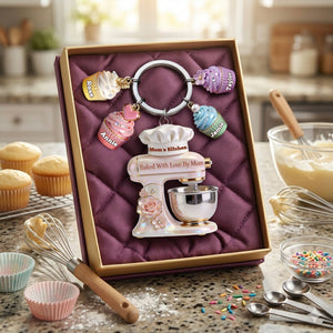 Baking Mom Acrylic Tag Keychain - Personalized Gifts For Mother