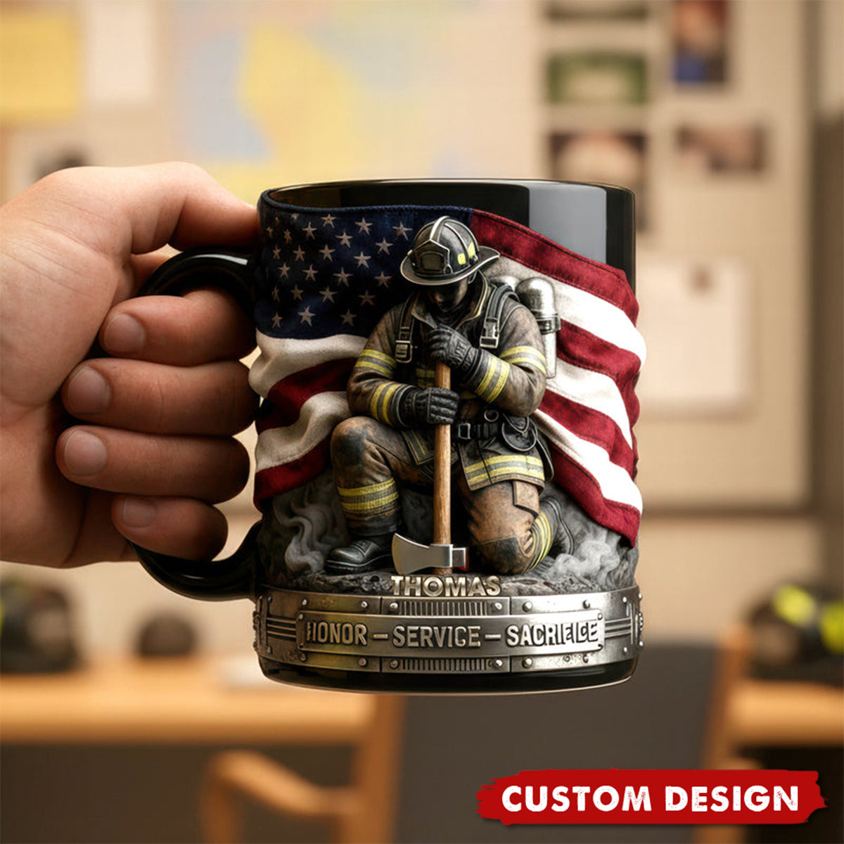 Firefighter Pride Coffee Mug – Personalized Gifts For Firefighter