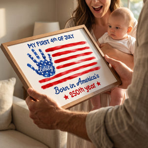 My First 4th Of July, Horizontal Poster, Gift For Baby and Family