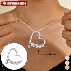 Personalized Name Hearts Necklace-Gift For Family