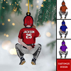 Baseball Player Personalized Ornament - Gift For Baseball Lovers- 2024 New Release