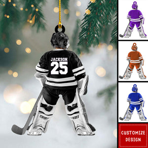 Hockey Player Personalized Ornament - Gift For Hockey Lovers- 2024 New Release