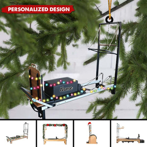 New Release Personalized Pilates Equipment Hanging Christmas Ornament-Gifts For Pilates Lover
