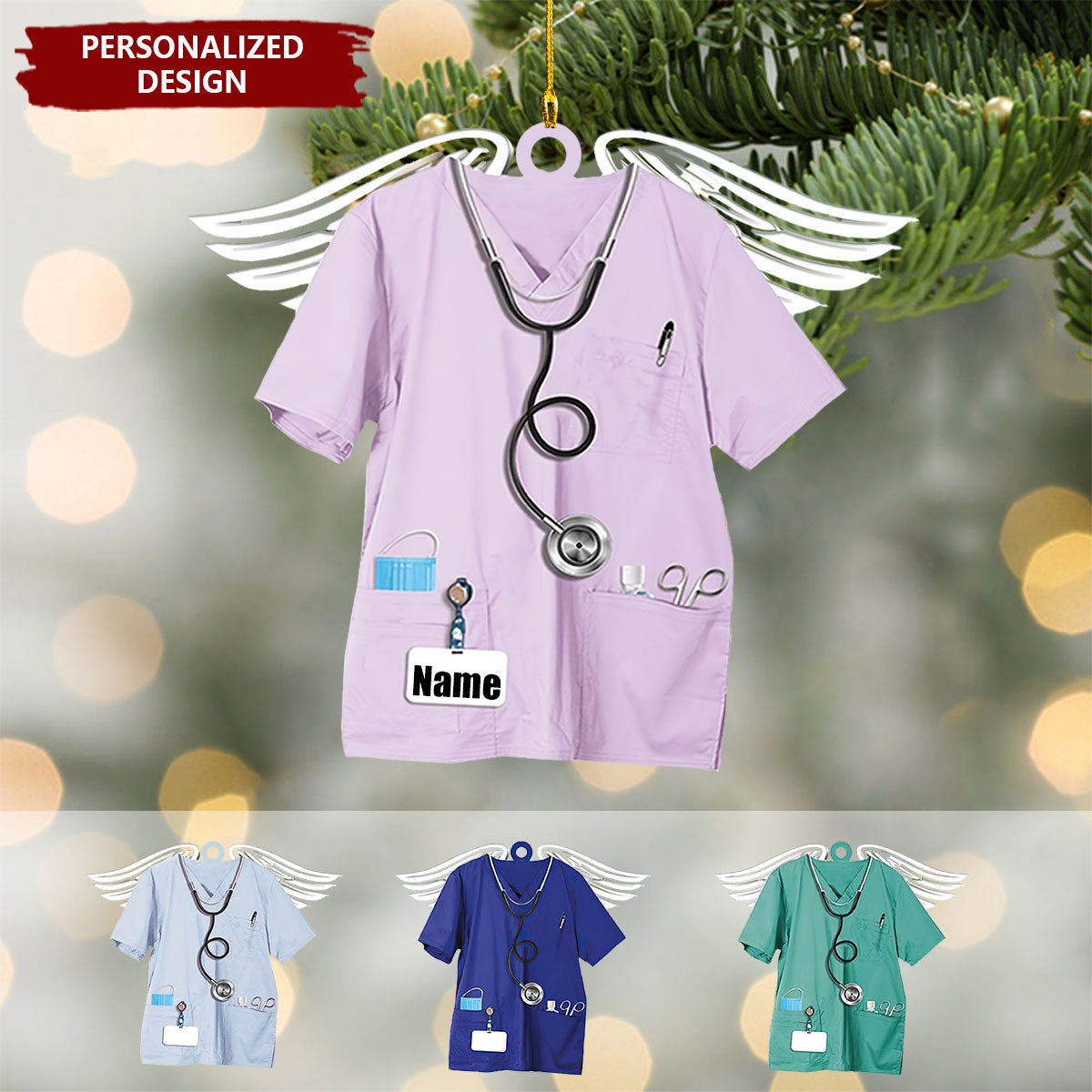 Personalized Nurse Christmas Tree Ornament-Gifts For Nurse-2024 New Release