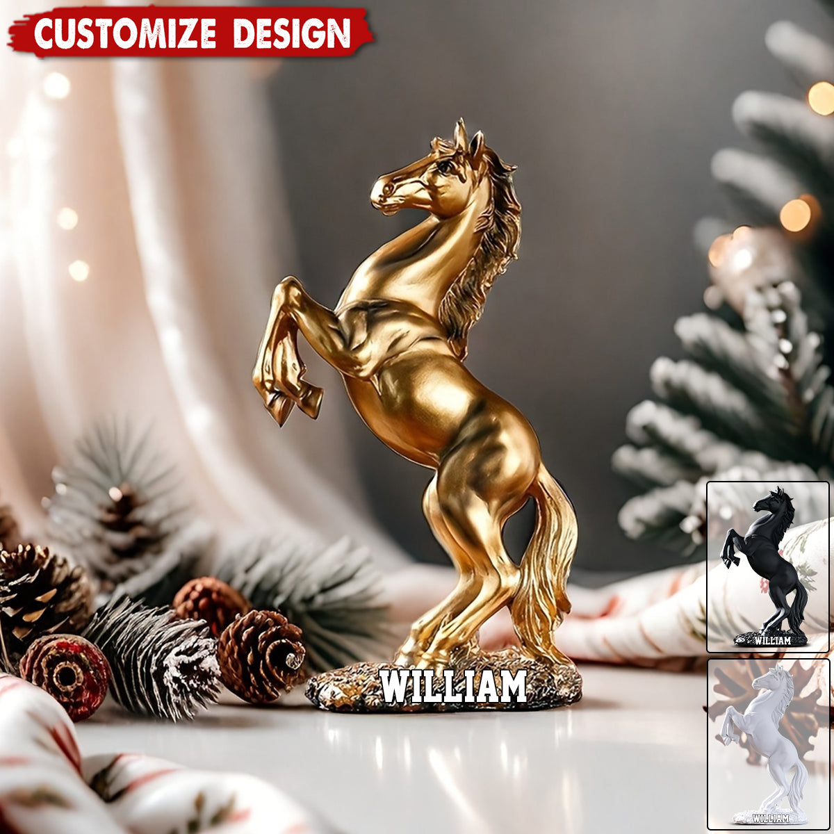 Art Deco Acrylic Horse Plaque-Living Room, Bedroom, Study Room Ornament, ldeal Gift for Equestrian Enthusiasts