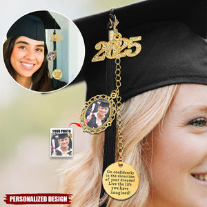Personalized Class Of 2025 Graduation Tassels Charm With Photos