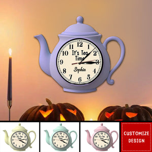 It's Tea Time - Personalized Tea LED Light Wall Clock