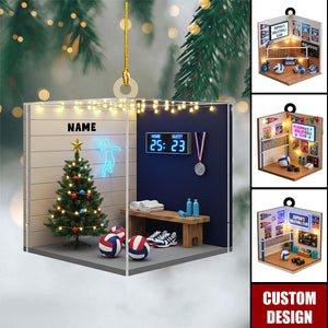 Personalized Volleyball Club Christmas  Ornament - Gift For Volleyball Player