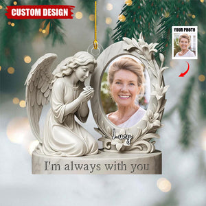Personalized Angel Memorial Photo Christmas Ornament - Gift for Loved Ones