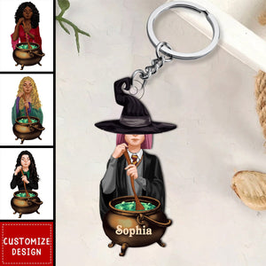 Personalized Witchy/Wizard Acrylic Keychain